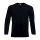 Fruit of the Loom F07 hosszú ujjú póló, VALUEWEIGHT LONG SLEEVE T, Black