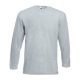 Fruit of the Loom F07 hosszú ujjú póló, VALUEWEIGHT LONG SLEEVE T, Heather Grey - XL