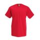 Fruit of the Loom F08 V-nyakú pamut póló, VALUEWEIGHT V-NECK T, Red - 3XL