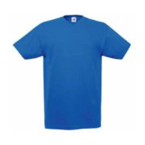 Fruit of the Loom F08 V-nyakú pamut póló, VALUEWEIGHT V-NECK T, Royal Blue - M