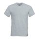 Fruit of the Loom F08 V-nyakú póló, VALUEWEIGHT V-NECK T, Heather Grey