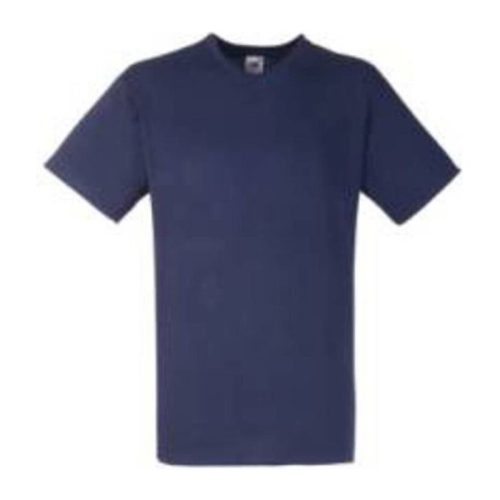 Fruit of the Loom F08 V-nyakú pamut póló, VALUEWEIGHT V-NECK T, Deep Navy - 3XL