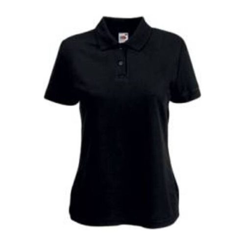 Fruit of the Loom F68 galléros Női póló LADY-FIT 65/35 POLO, Black - M