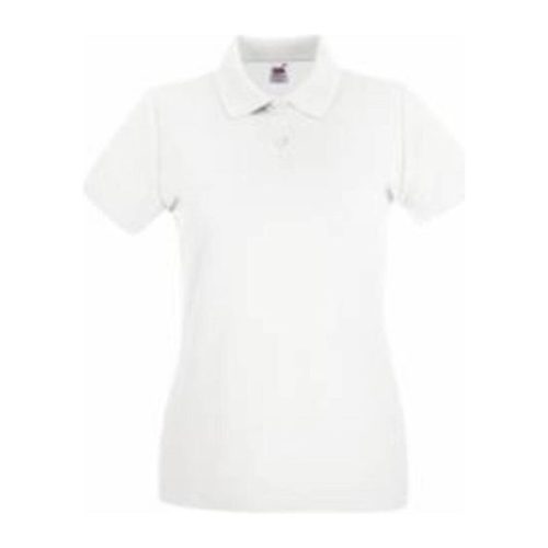 Fruit of the Loom FN01 Női galléros póló, LADY FIT PREMIUM POLO, White - 2XL