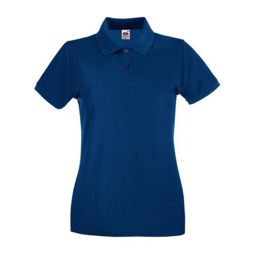 Fruit of the Loom FN01 Női galléros póló, LADY FIT PREMIUM POLO, Navy - L