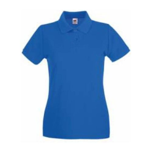 Fruit of the Loom FN01 Női galléros póló, LADY FIT PREMIUM POLO, Royal Blue - 2XL