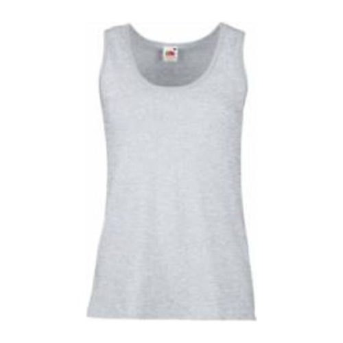 Fruit of the Loom FN02 ujjatlan Női póló LADY FIT VALUEWEIGHT VEST, Heather Grey - 2XL