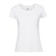 Fruit of the Loom FN56 kereknyakú Női póló, LADIES 195 ICONIC T, White - XL