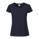 Fruit of the Loom FN56 kereknyakú Női póló, LADIES 195 ICONIC T, Deep Navy - S