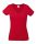 Fruit of the Loom FU27 Női V-nyakú póló, LADY FIT VALUEWEIGHT V-NECK T, Red - XS