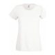 Fruit of the Loom FU78 Női környakas póló, LADY-FIT VALUEWEIGHT T, White - S