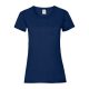 Fruit of the Loom FU78 Női környakas póló, LADY-FIT VALUEWEIGHT T, Navy - S