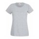 Fruit of the Loom FU78 Női környakas póló, LADY-FIT VALUEWEIGHT T, Heather Grey - M