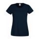 Fruit of the Loom FU78 Női környakas póló, LADY-FIT VALUEWEIGHT T, Deep Navy - XL