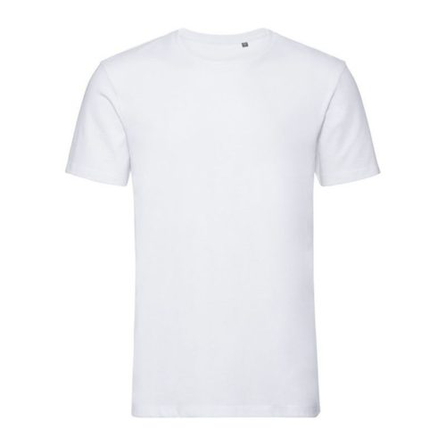 RUSSELL 108M biopamut rövid ujjú férfi póló, White-2XL