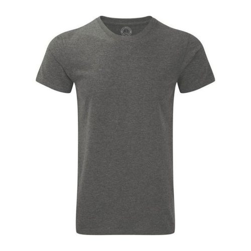 RUSSELL 165M környakas unisex rövid ujjú póló, Grey-S