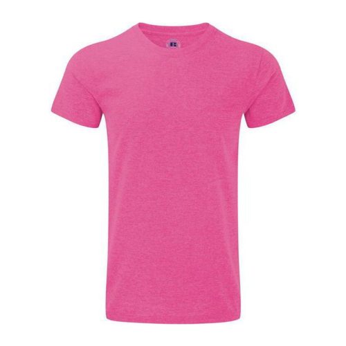 RUSSELL 165M környakas unisex rövid ujjú póló, Pink-S