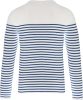 Kariban kereknyakú csíkos hosszú ujjú férfi póló KA366, Striped White/Navy-L