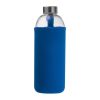 Üveg ivópalack neoprén tokban, 1000 ml, Kék