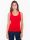 American Apparel Női ujjatlan póló AA8308 spandex trikó, Red-XL