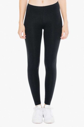 American Apparel Női legging AA8328 pamut spandex, Black-S