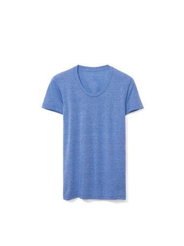 American Apparel vagány Női póló, AATR301 tri-blend, rövid ujjú, Athletic Blue-L