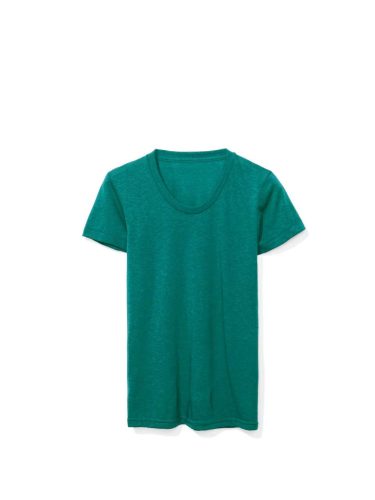 American Apparel vagány Női póló, AATR301 tri-blend, rövid ujjú, Tri-Evergreen-L