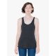 American Apparel tri-blend Női sport hátú trikó, AATR308 ujjatlan póló, Tri-Black-L