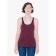 American Apparel tri-blend Női sport hátú trikó, AATR308 ujjatlan póló, Tri-Cranberry-L