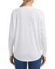 Hosszú ujjú Női póló, Anvil ANL34PV, széles kerek nyakkivágással, White-XL