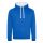 Kapucnis pulóver Just Hoods AWJH003, kontrasztos színű kapucni belsővel, Royal Blue/Arctic White-L