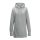 Női kapucnis pulóver, Just Hoods AWJH005, hosszított fazonú, Heather Grey-XL