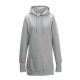 Női kapucnis pulóver, Just Hoods AWJH005, hosszított fazonú, Heather Grey-XL