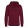 Kapucnis zseb nélküli pulóver, Just Hoods AWJH011, Burgundy-XL