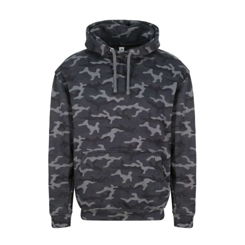 Terpmintás kapucnis pulóver, Just Hoods AWJH014, Black Camo-2XL