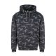 Terpmintás kapucnis pulóver, Just Hoods AWJH014, Black Camo-XL