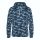 Terpmintás kapucnis pulóver, Just Hoods AWJH014, Blue Camo-M