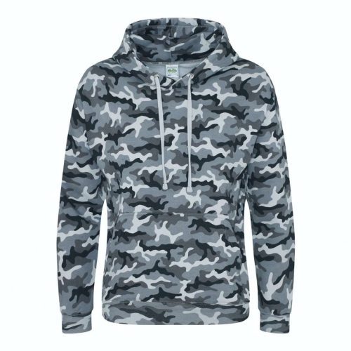 Terpmintás kapucnis pulóver, Just Hoods AWJH014, Grey Camo-L