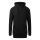 Hosszított szabású Női kapucnis pulúver, Just Hoods AWJH015, Jet Black-2XL