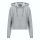 Női kapucnis pulúver, Just Hoods AWJH016, rövid derkú, Heather Grey-L