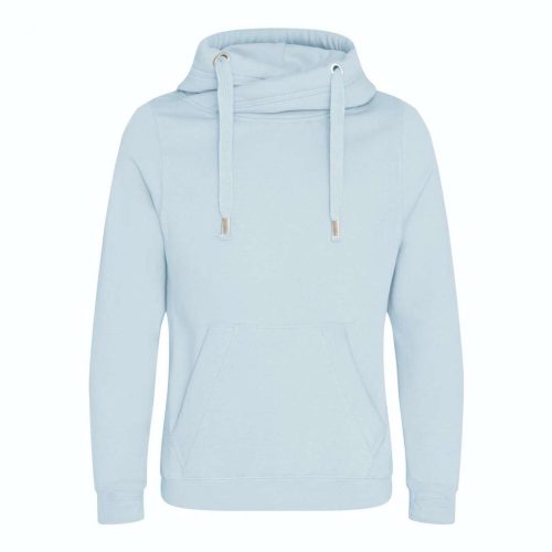 Kereszt nyakú, vastag kapucnis pulóver, Just Hoods AWJH021, Sky Blue-2XL