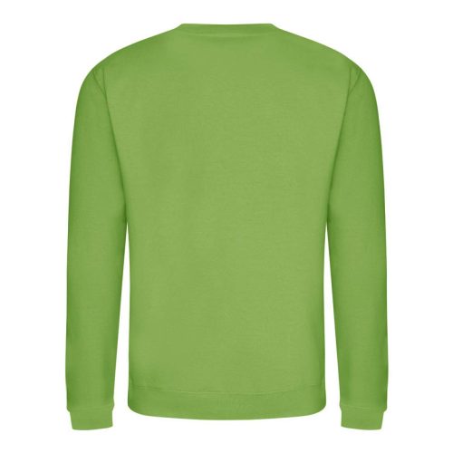 Környakas pulóver, Just Hoods AWJH030, hagyományos szabású, Lime Green-L