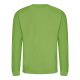 Környakas pulóver, Just Hoods AWJH030, hagyományos szabású, Lime Green-XL