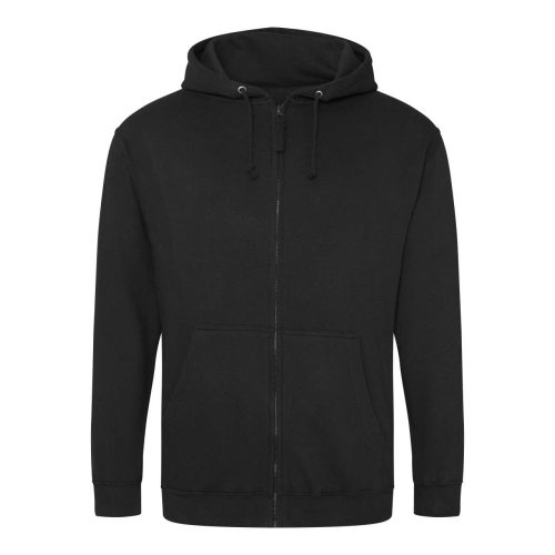 Férfi pulóver, Just Hoods AWJH050, cipzáros kapucnis, Jet Black-2XL