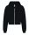 Cipzáros kapucnis Női pulóver, Just Hoods AWJH065, Deep Black-L