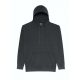 Mosott hatású kapucnis pulóver, Just Hoods AWJH090, Washed Jet Black-2XL