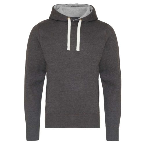 Vastag kapucnis pulóver, Just Hoods AWJH100, oldalzsebekkel, Charcoal-XL