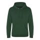 Kapucnis vastag pulóver, Just Hoods AWJH101, kenguruzsebbel, Bottle Green-M