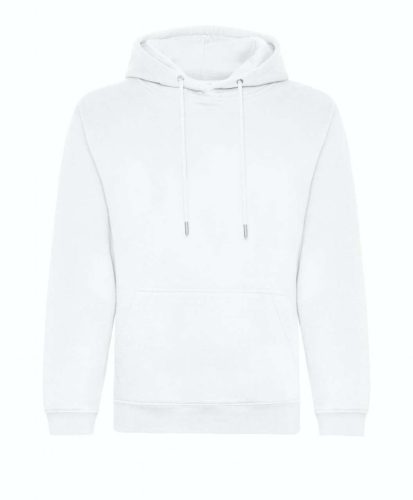 Organikus kapucnis pulóver, Just Hoods AWJH201, Arctic White-2XL