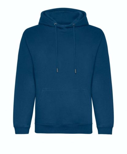 Organikus kapucnis pulóver, Just Hoods AWJH201, Ink Blue-3XL